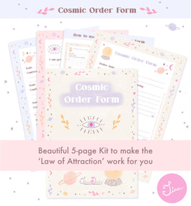 Cosmic Order Form - Law of Attraction